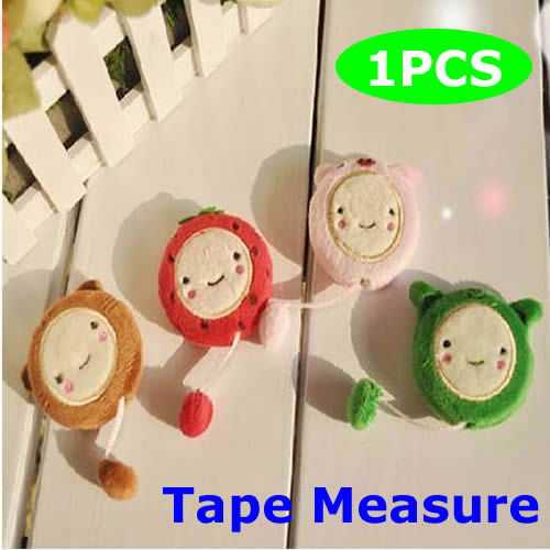 Cartoon 150cm 60Inch Plush Automatic Retractable Tape Measure Ruler Sewing Tool 