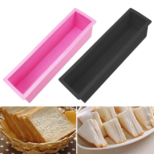 Cake Tools Mold Baking Soap Silicone DIY Loaf Rectangle Cold Processing Toast 