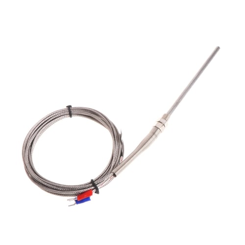 High Temperature 3m Cable Stainless Steel 100mm Probe K type Sensors Thermocoupl