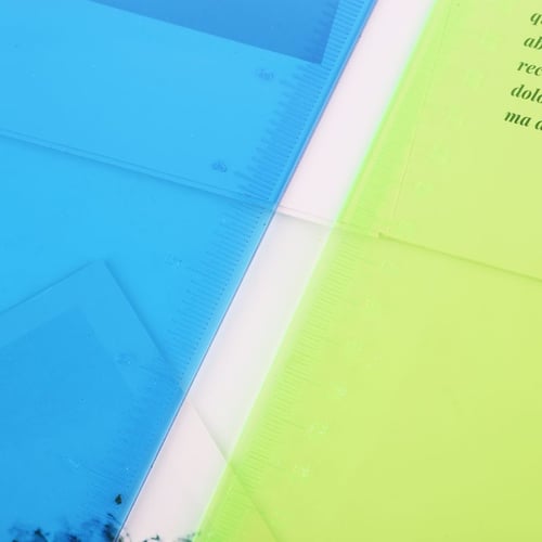 Plastic Clipboard Pad Clip Folder Document Transparent Holder Plate For Paper A4