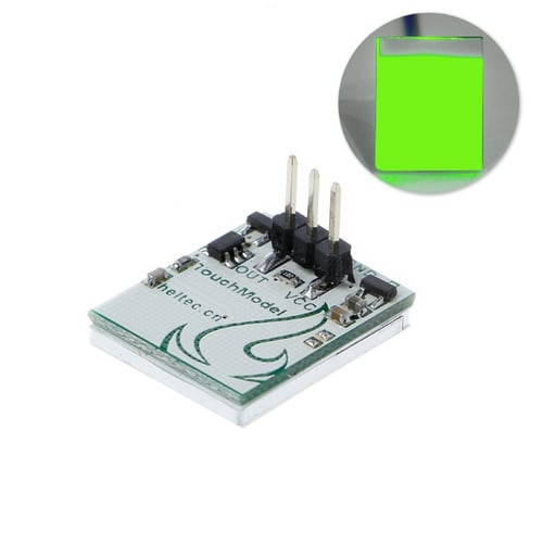 2.7-6V HTDS-SCR Capacitive Anti-interference Touch Switch Button Module Yellow 