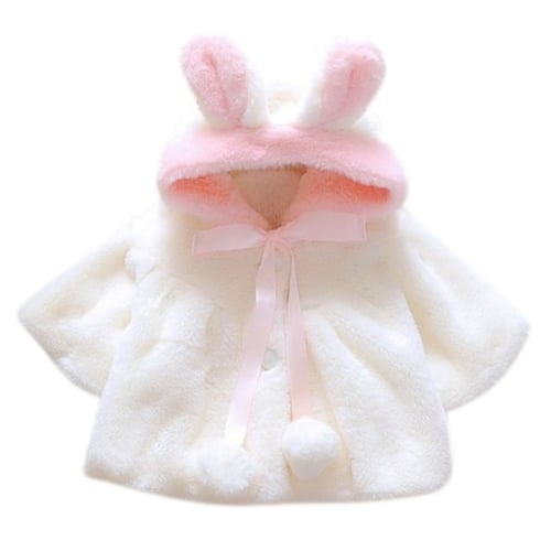 Infant Baby Girl Winter Thicken Fluffy, Newborn Baby Girl Winter Coat