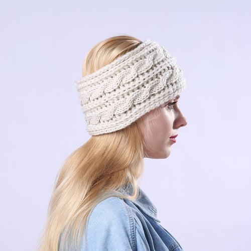 Hair-Accesso-Solid-Wide-Knitting-Woolen-Headband-Winter-Warm-Ear-Crochet-Turban 