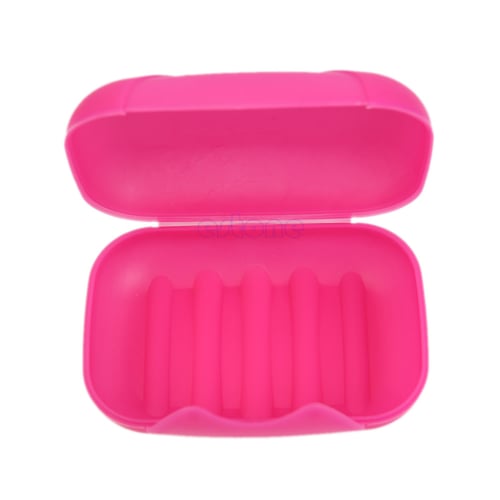Portable Bathroom Soap Dish Case Holder Container Box Travel Outdoor Hiking 
