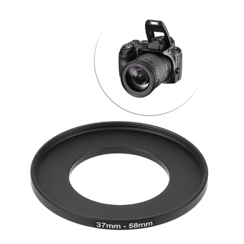 Camera 37mm Lens to 58mm Accessory Step Up Adapter Ring 37mm-58mm 