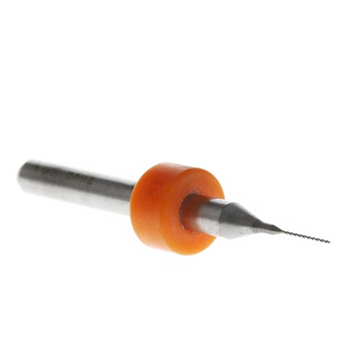 10Pc 0.3mm Tip 1/8" Shank Spiral Flute Tungsten Carbide Micro PCB Drill Bits 