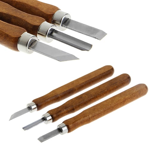 13Pcs Wood Carving Chisels Blades Set With 3Pcs Woodworker Engraving Handle Tool 