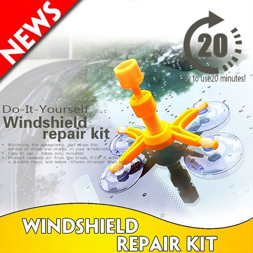 Auto Glass Windscreen Quick Fix Windshield Repair Tool Diy Dent Remove Car Kit S Reviews Zoodmall - What Is The Best Diy Windshield Repair Kit