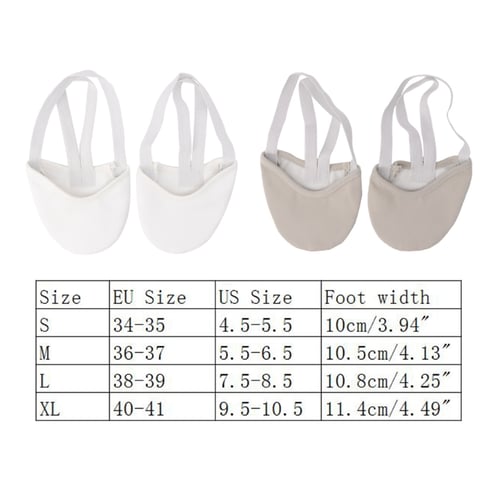 Half PULeather Sole ballet pointe Dance Shoes Rhythmic Gymnastics Slippers F Cl 