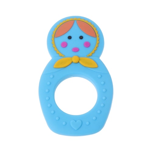 Baby Teether Pacifier Cartoon Teething Nursing Silicone BPA Free Toys Necklace 