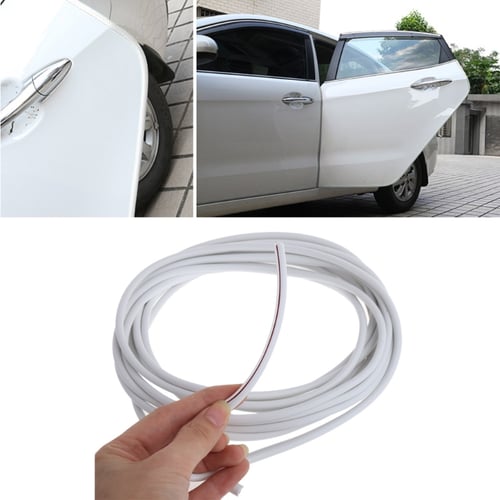 Car Door Side Edge Bumper Guard Rubber Protector Anti Collision Strip 5M Length 