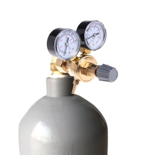 CO2 Argon Gauge Pressure Reducer Mig Flow Meter Control Valve Welding Regulator 