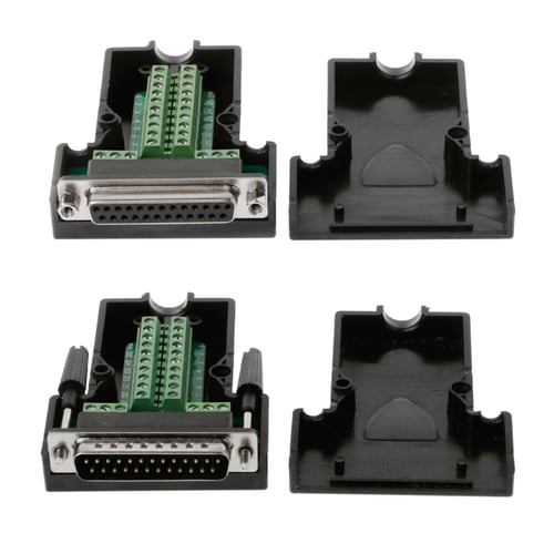 D-SUB DB25 Male 25Pin Plug Breakout BoardTerminal AdapterSolderless Connector .. 