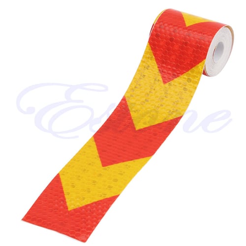 Safety Warning Tape Night Safety Arrow Tape Strip  Conspicuity Sticker 
