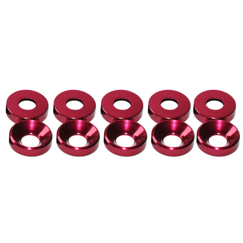 M6 M8 Aluminium Alloy Countersunk Washers Gasket Anodised Multi Color For Screw 