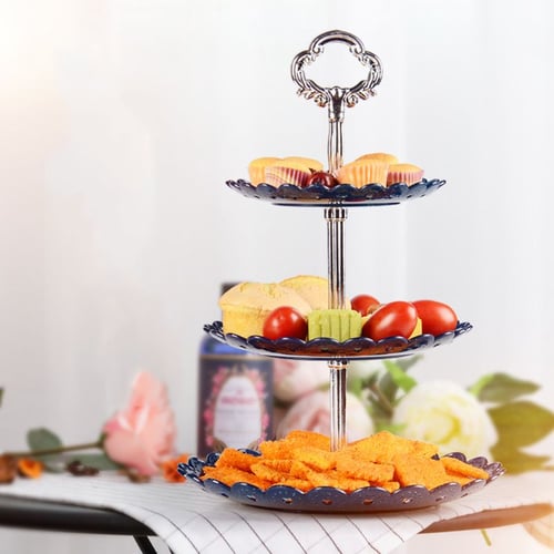 2/3 Tier Cake Plate Stand Wedding Birthday Party Afternoon Tea Dessert No Plate 