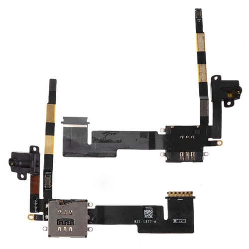 Replacement Sim Card Slot Reader Headphone Audio Jack Flex Cable for iPad 2 3G 