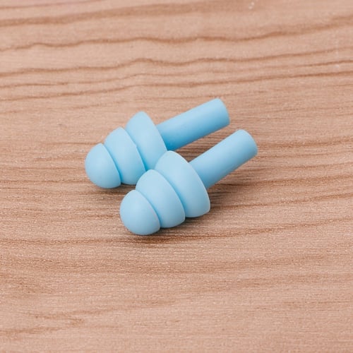 2pcs Silicone Ear Plugs with case Anti Noise Snore Earplugs For Study Sleep 