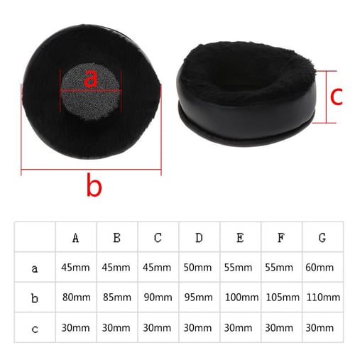 2PCS Headphones Foam Ear Pads Cushion Velvet Replacement for Sennheiser Sony 