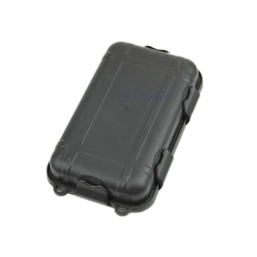 EDC Outdoor Survival Waterproof Equipment Sealed Box Dustproof Black Small 
