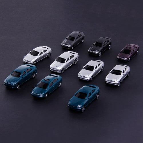 100x 1:100 Painted Miniature Cars Figure HO Scale for Model Train Scenery DIY 