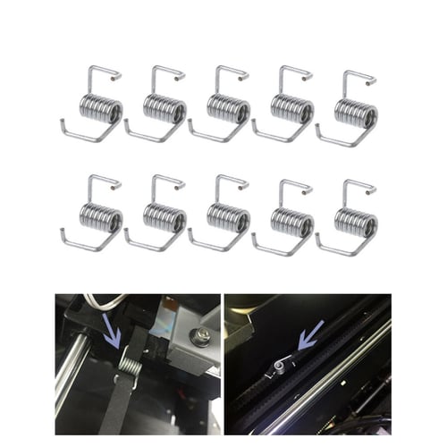 Zamtac 10Pcs/Set Steel 3D Printer Universal Locking Torsion Springs for GT2 6mm Timing Belt 3D Printer Accessories C26 