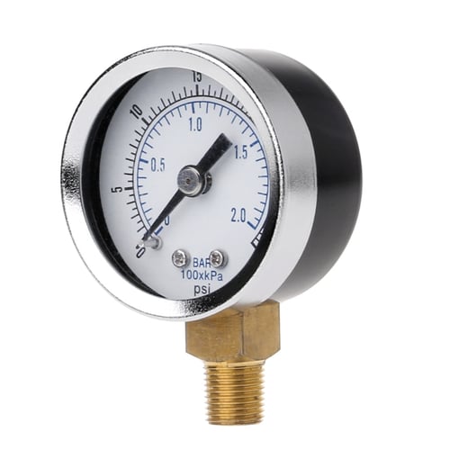 1Pcs Pressure Gauge Pressure Manometer Air Compressor Pressure 0-200 PSI 