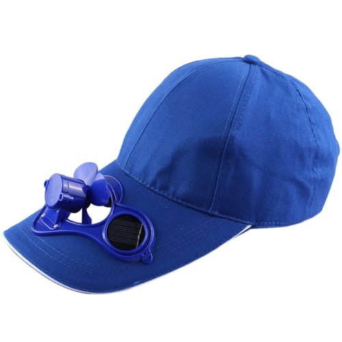 Creazy Camping Hiking Peaked Cap with Solar Powered Fan Baseball Hat Cooling Fan Caps