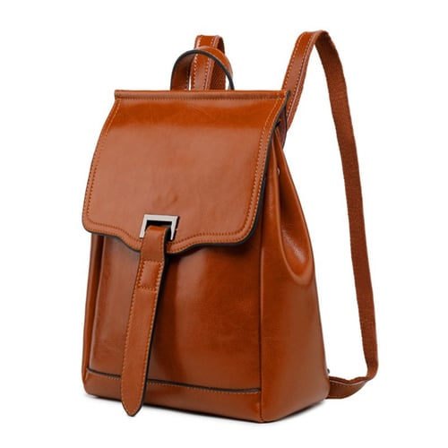 2019 Women Leather Travel Backpack Handbag Shoulder School Bag Rucksack Satchel 
