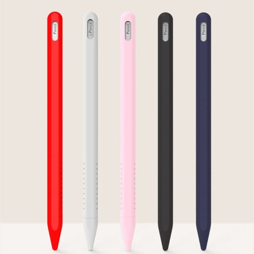 Protective Nib Covers Compatible with Apple Pencil 2nd Generation Silicone Case Holder Grip Soft Sleeve Accessories for iPad Pro 2018 11 12.9 inch Colored Elastic Pouch Cap Holder and 2Pcs 