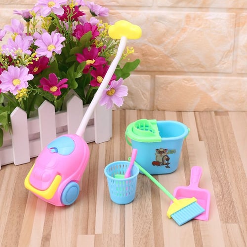 1SET 9pcs Mini Doll Accessories Household Cleaning Tools for 1/6 Dollhouse Toy 