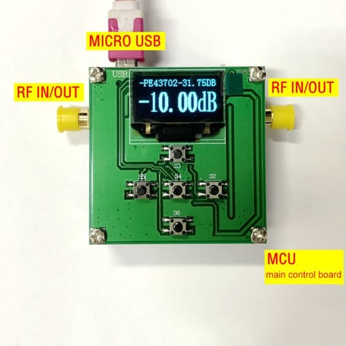 PE43702 Digital RF Attenuator Module 9KHz~4GHz 31.75dB 0.25dB Step Accuracy 