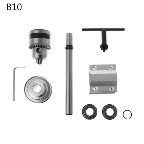 B12 Drill Chuck Set No Power Spindle Assembly Small Lathe Accessories 2019 