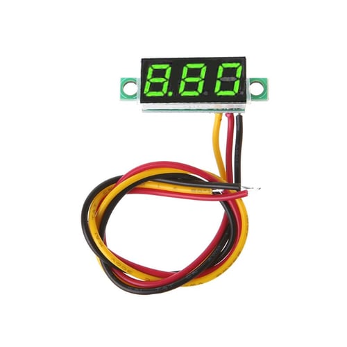 2/3 Wire 0.28" Digital LED Display Voltmeter Gauge Voltage Detector Panel Meter 