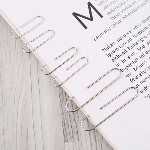 Silver 28 mm, 33mm and 50 mm Paper Clips 700 Pcs Paperclips for Office and Personal Document Organization 