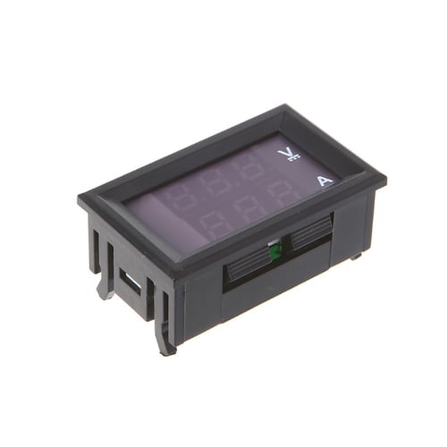 Digital Dual Display Voltmeter Ammeter Voltage Current Indicator 50A+50A 