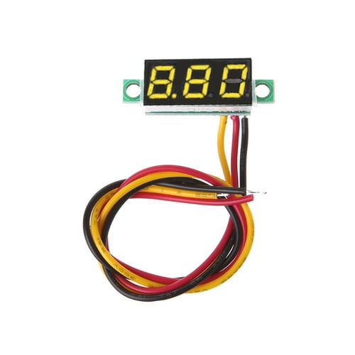0.28inch Mini Gauge Voltage Meter Voltmeter DC 0-100V 3 Wire LED Display Monitor 