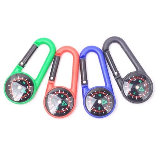 5 s Compass Keychain Outdoor Survival Camping Hiking Pocket Navigator Strap Kit 