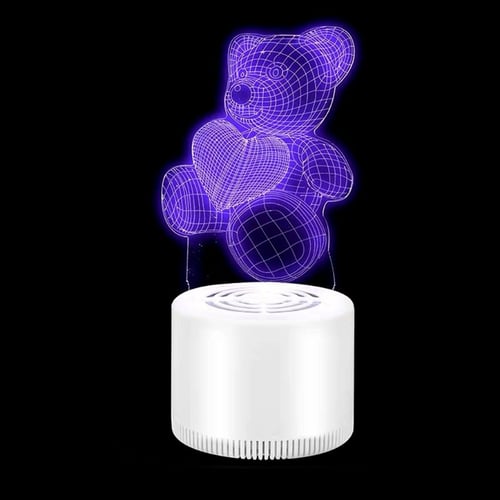 3D Mosquito Repellent Lamp LED Light No Radiation Trap Insect Killer Home Decor 