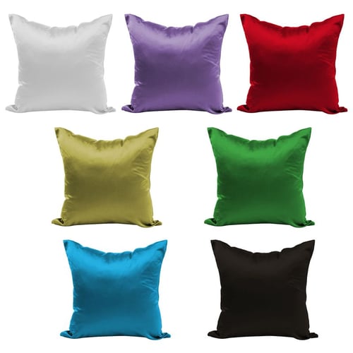 40x40cm Cotton Soft Solid Color Throw Pillow Cover Sofa Couch Cushion Case