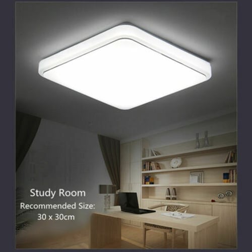 12W 24W Square LED Ceiling Down Light Flush Mount Kitchen Bedroom Fixture Lamp 