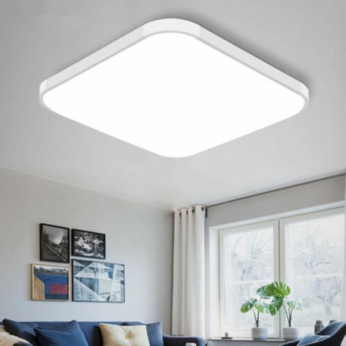 12/24W Square LED Ceiling Down Light Flush Mount Kitchen Bedroom Fixture Lamp 