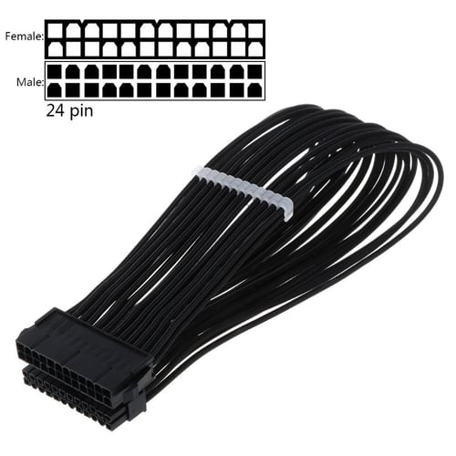 30CM/40CM ATX Power Supply Cable CPU 4PIN Male to Female Extension Cable Wire 