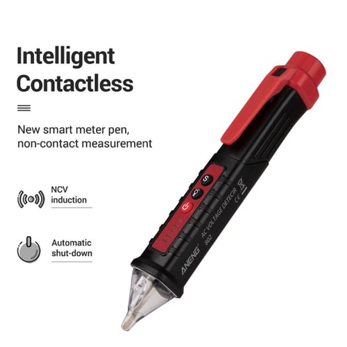 Contactless Insulated LED Voltage Test Pen Home Security Induction Electroscope 