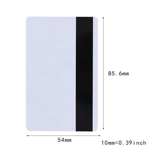 10 pcs Blank PVC Magnetic Stripe Cards Credit Card ID Type 
