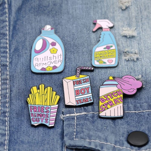 Hedgehog Reading Books Set of 4 Cute Enamel Lapel Pins Sets Cartoon Animal Plant Fruits Foods Brooches Pin Badges for Clothing Bags Backpacks Jackets Hat DIY
