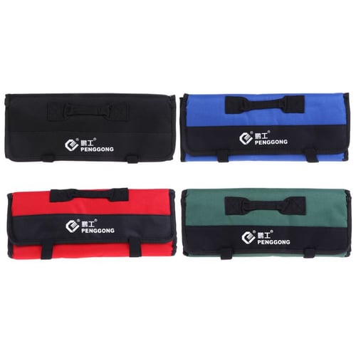 Multifunction Oxford Cloth Folding Wrench Bag Tool Roll Storage Portable Case 