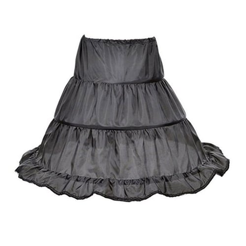 Kids 3 Hoops Slips For Wedding Flower Girl petticoat underskirt crinoline skirt 