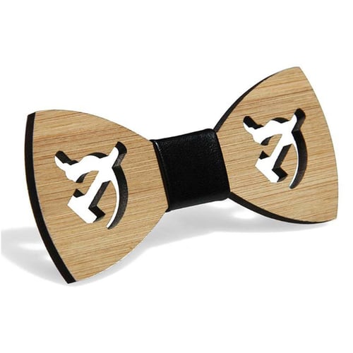 Wooden Bow Tie Bats