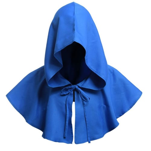 Adult Hooded Robe Cloak Cape Witch Costume Party Halloween Cosplay Festival Prop 